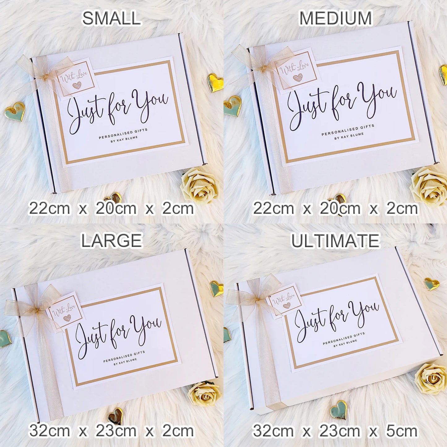 autumn gift box in small, medium, large, and ultimate sizes with personalized gifts