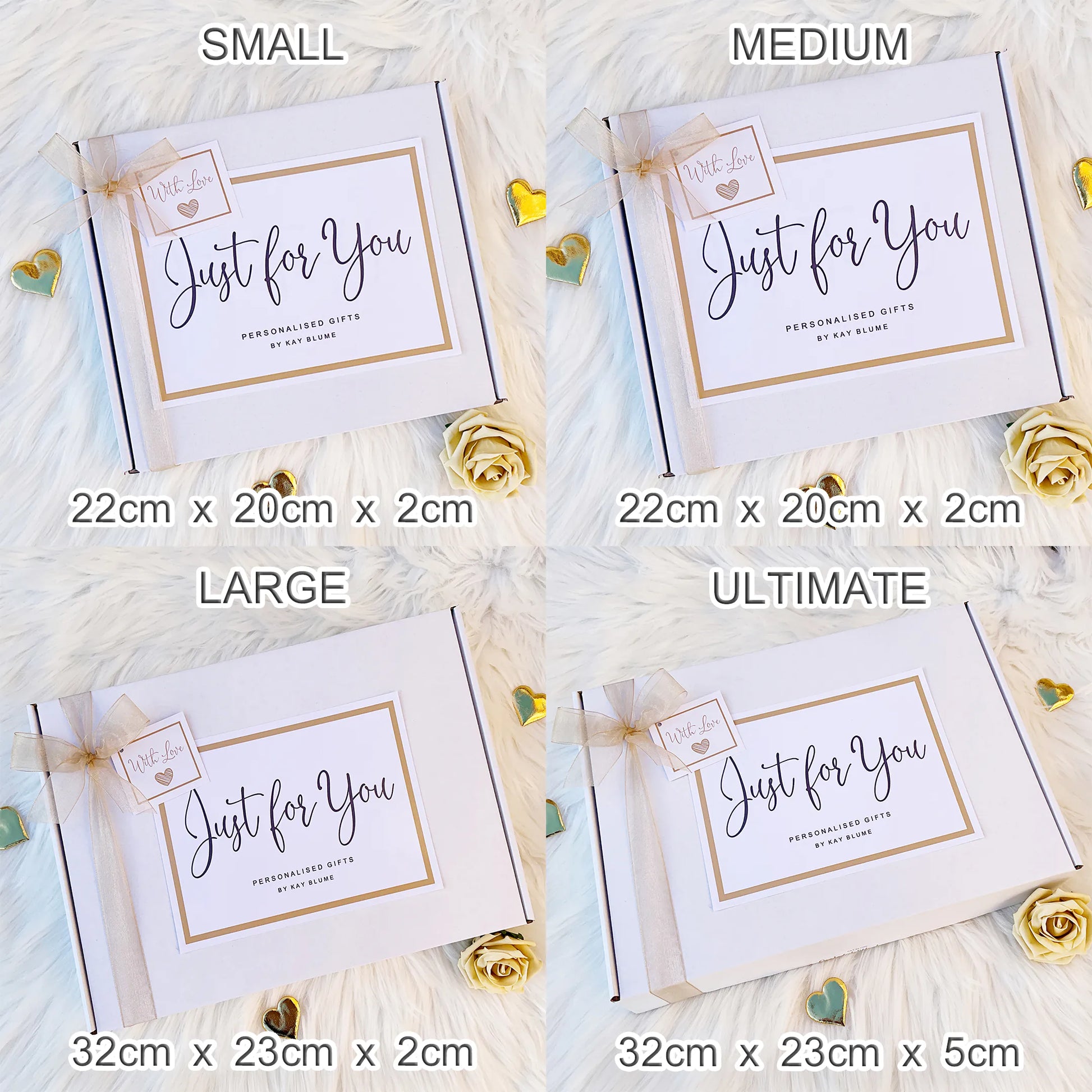 autumn gift box in small, medium, large, and ultimate sizes with personalized gifts