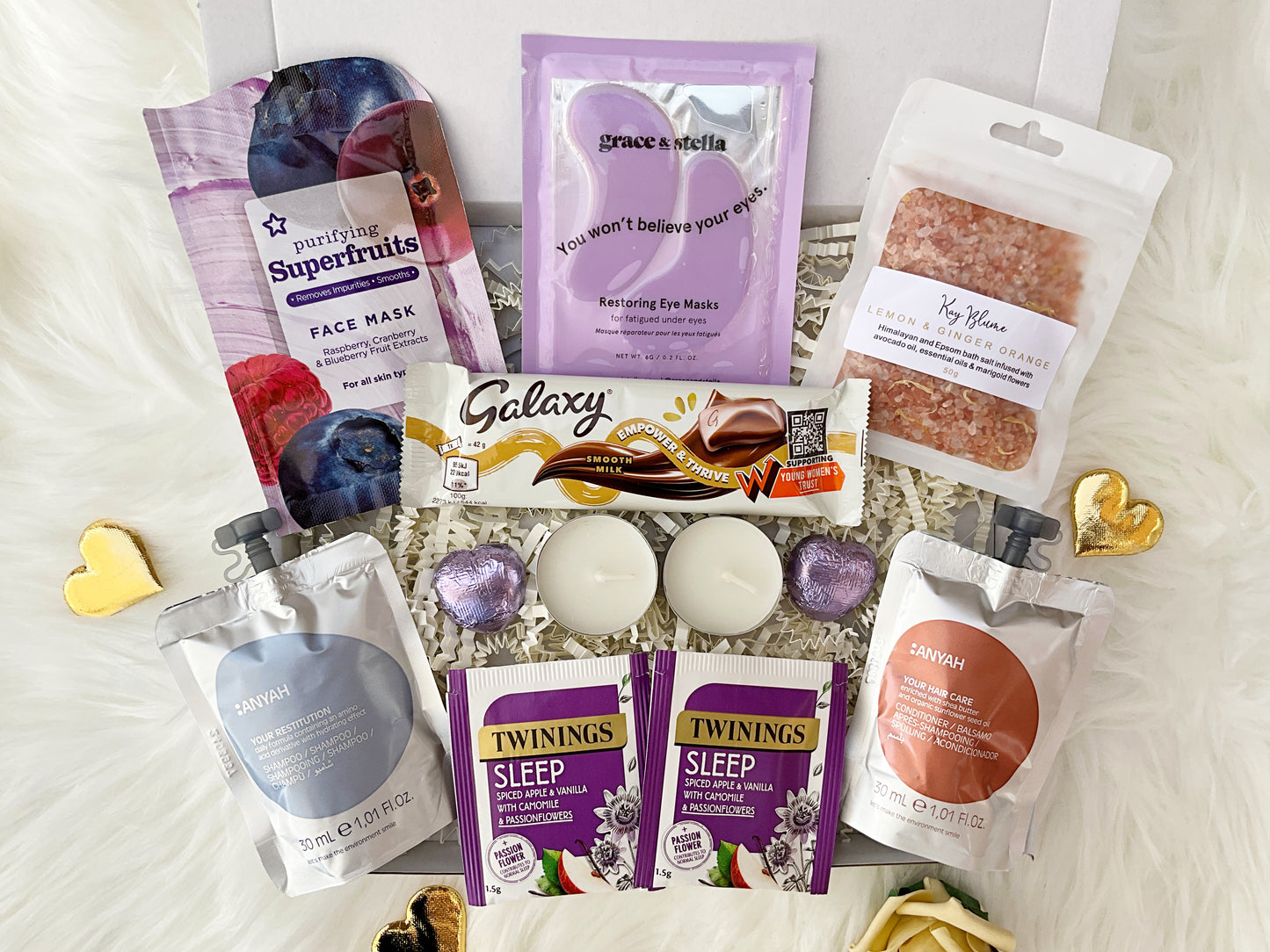 christmas hamper | hug in a box - lavender (letterbox size)