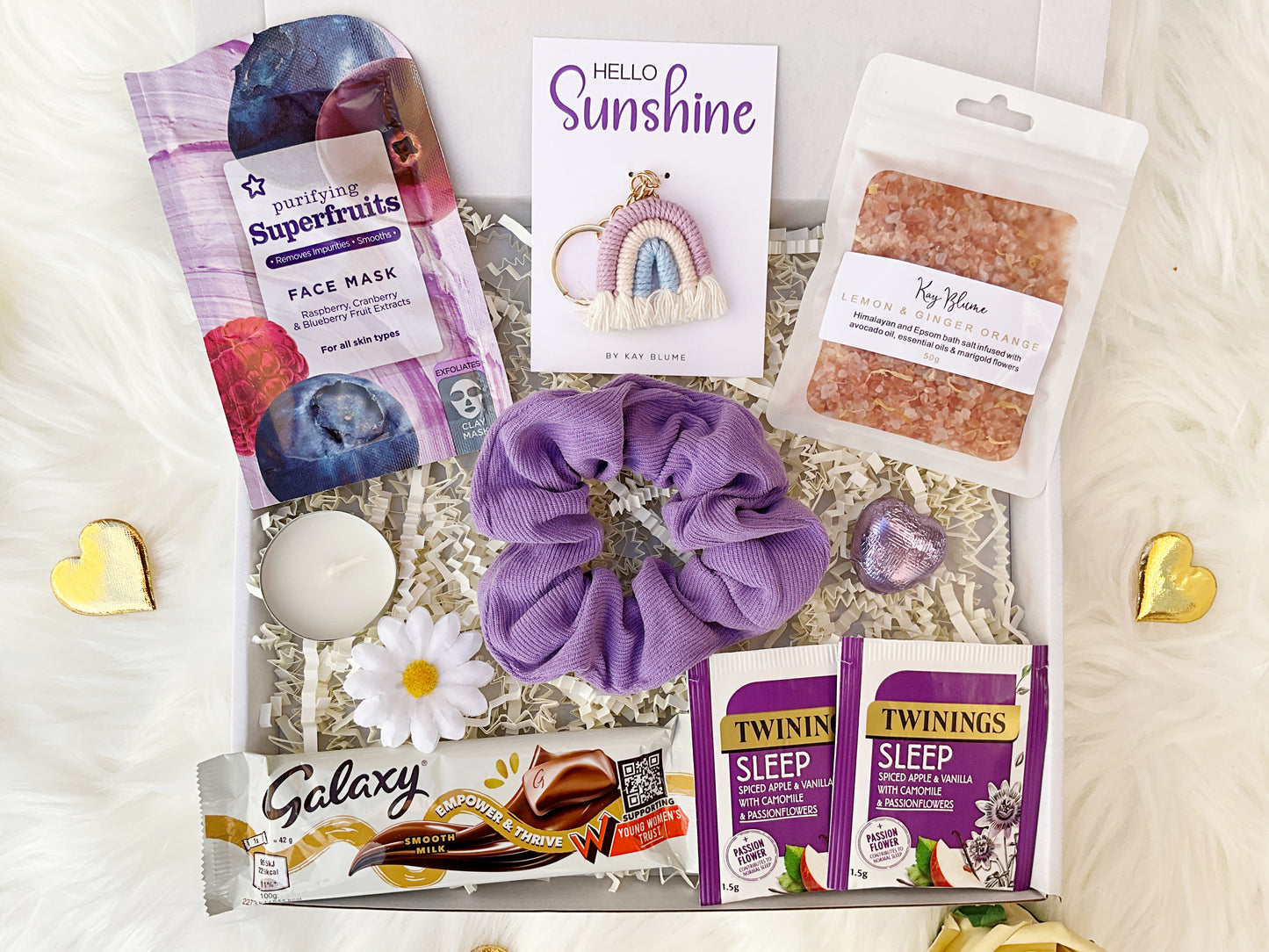 christmas hamper | daisy spa gift box - lavender (letterbox size)