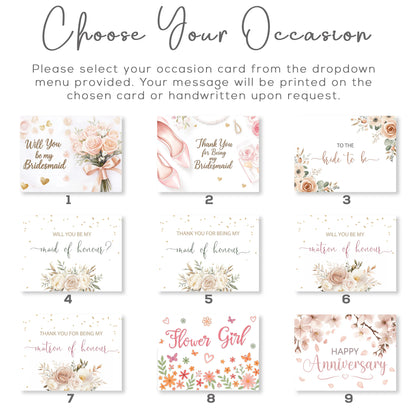 Bridesmaid Gift Box | Proposal, Thank You or Wedding Morning Gift | Personalised Pamper Box