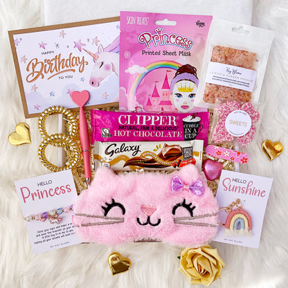 Girls Gift Box | Unicorn & Princess or Spa Pamper Gift | Birthday or Get Well Gift for Girls