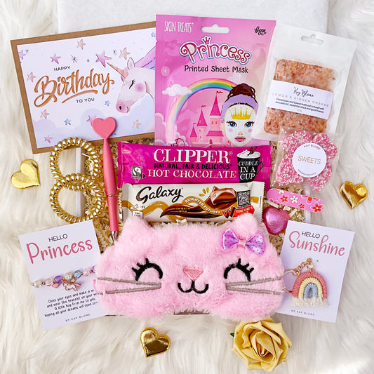Girls Gift Box | Unicorn & Princess or Spa Pamper Gift | Birthday or Get Well Gift for Girls