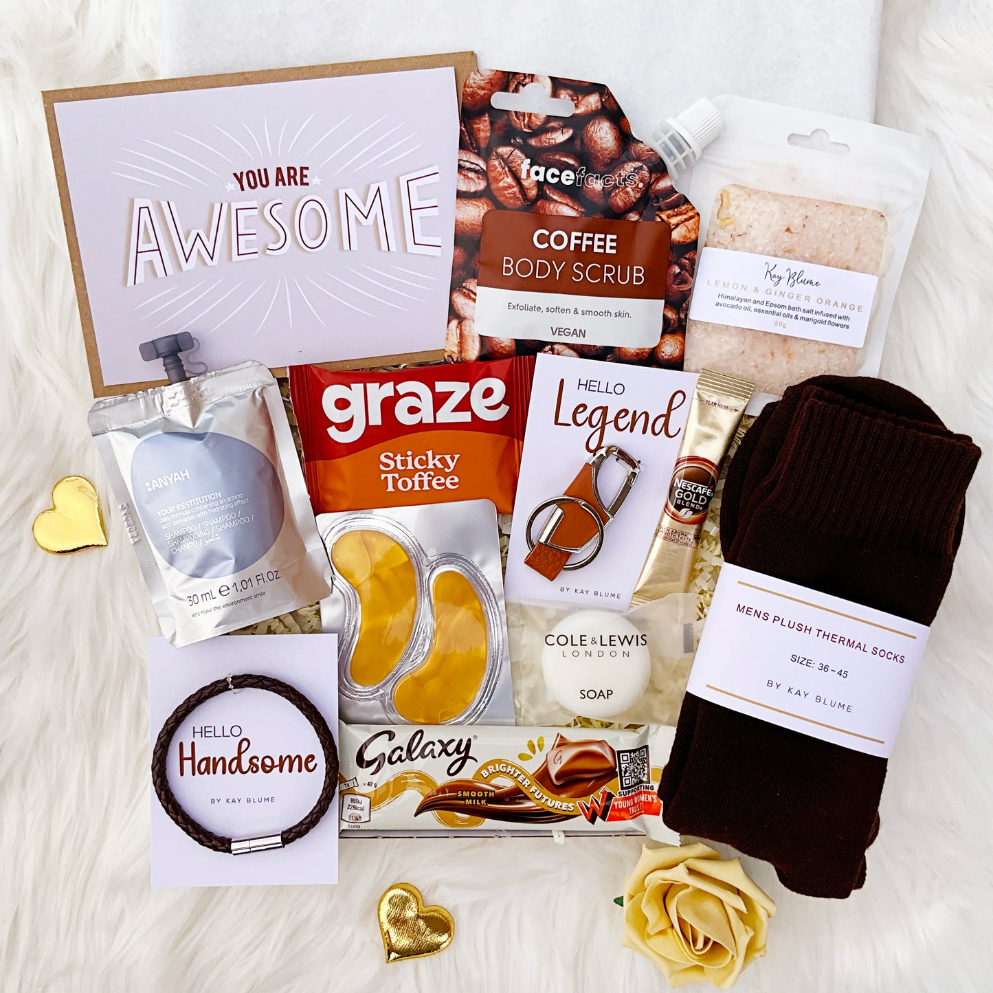 Men’s Gift Box | Birthday, Self Care & Relaxation Hamper for Him | Thinking of You or Thank You Gift